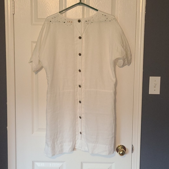 Aritzia white linen mini dress - Picture 2 of 6